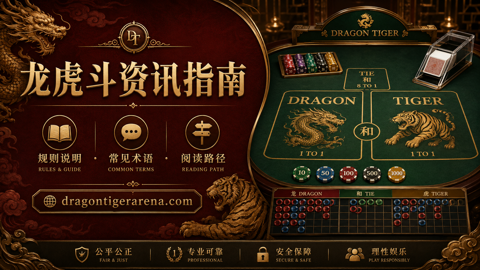发牌流程与牌面大小：读懂龙虎斗一局的完整过程相关推荐图